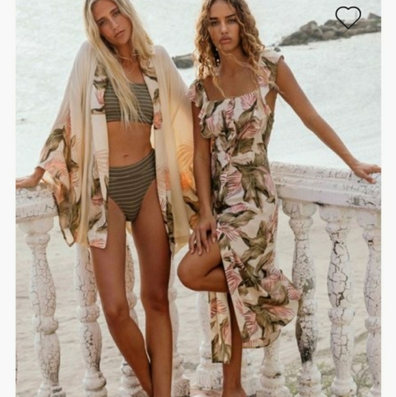 Billabong Ko Ko Mo Kimono Cover Up M/L - Picture 10 of 10